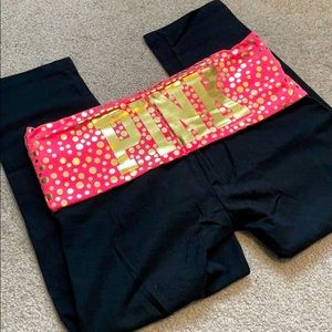 PINK yoga capris leggings